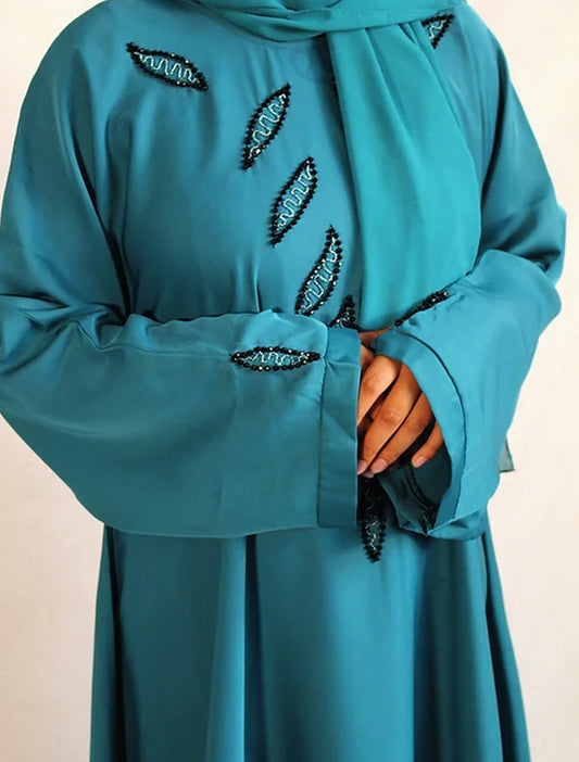 Leaf Design Abaya